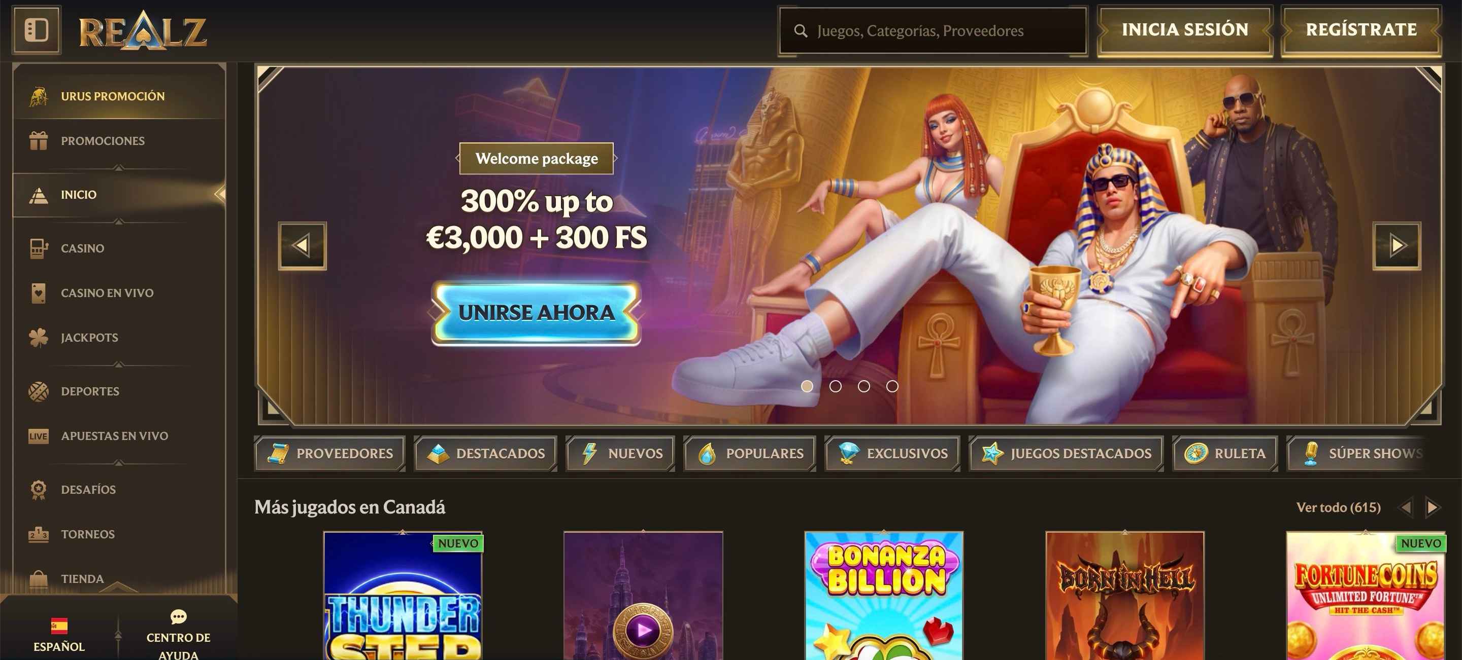 Reseña del casino Realz (2026)